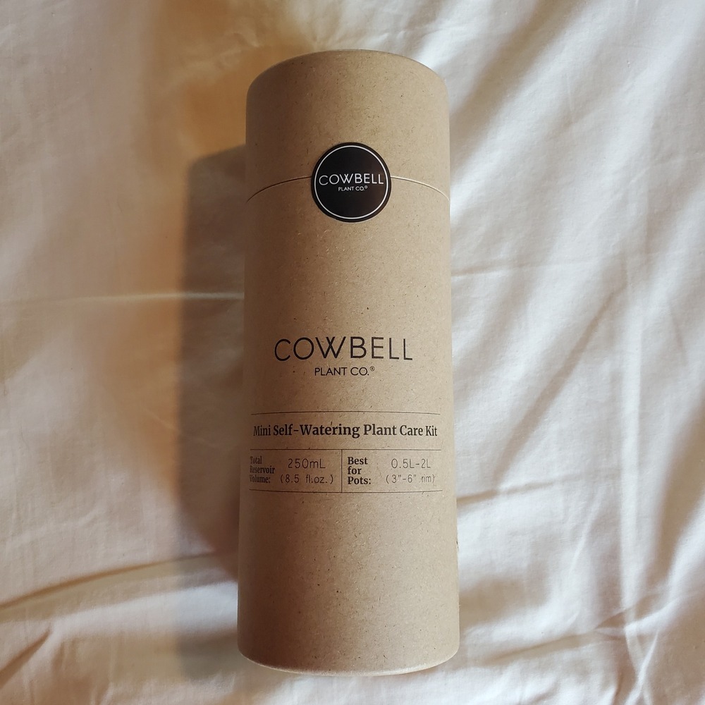 Cowbell Plant Co Mini Self-Watering Plant Care Kit 250mL for 3-6 inch Pots NEW
